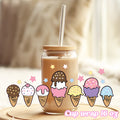 Ice cream- 16oz Libbey Glass Cup Wrap Only